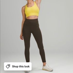 WUNDER Train 25” legging - dark olive - size 4